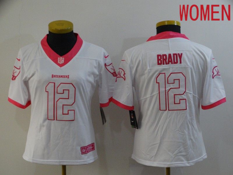 Women Tampa Bay Buccaneers #12 Brady White Nike Vapor Untouchable Limited 2020 NFL Nike Jerseys